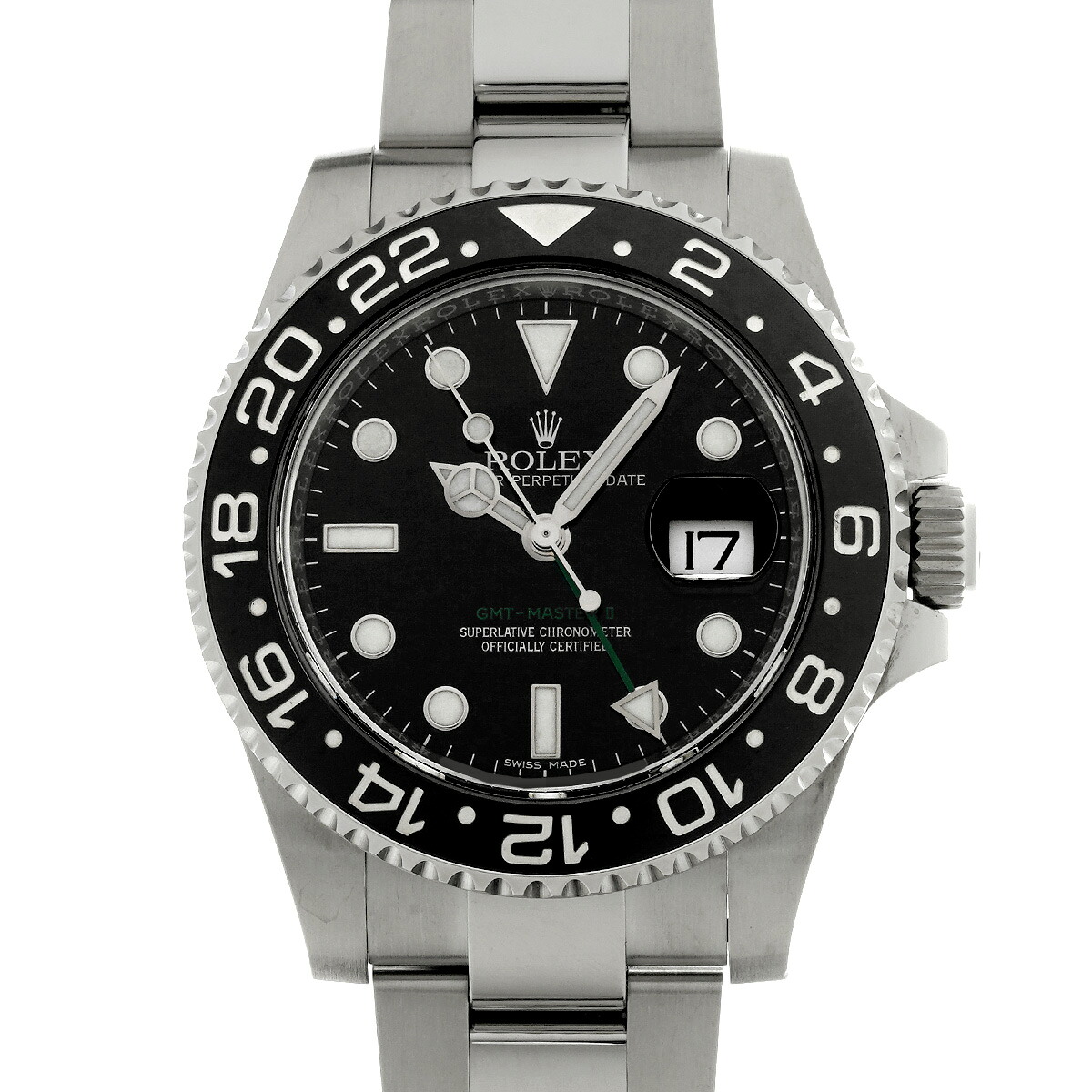 ロレックス ROLEX GMTマスターII 116710LN ランダムシリアル ブラック メンズ 腕時計 ロレックス 時計 高級腕時計 ブランド 【ローン48回払い無金利】【中古】｜ウォッチニアン ブランド品専門店 916,300円