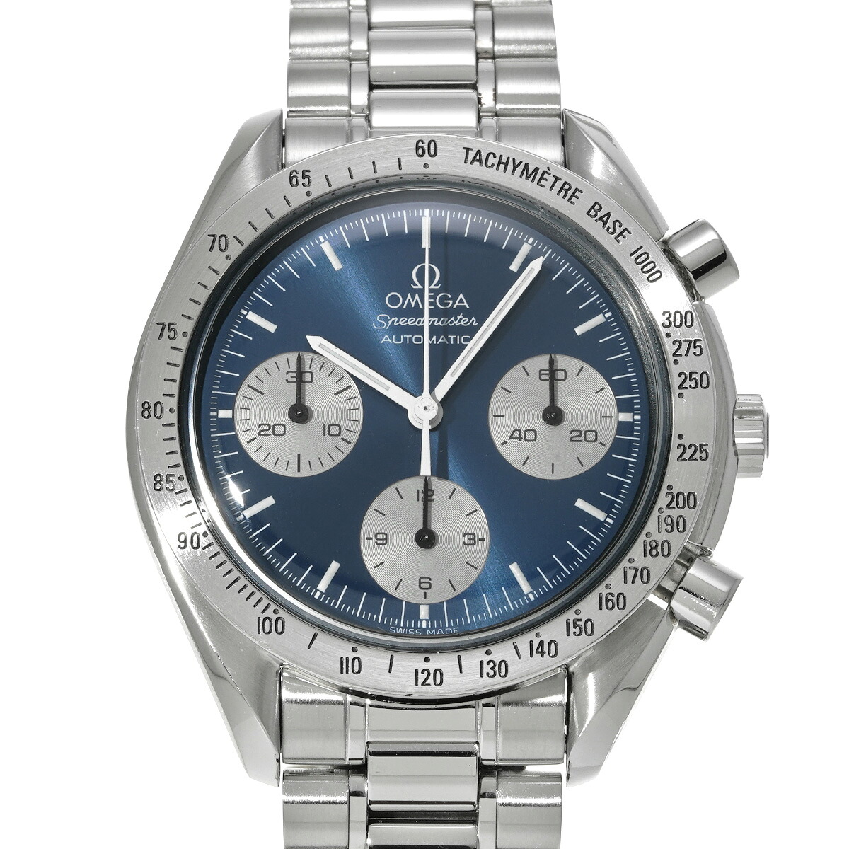 オメガ OMEGA スピードマスター オートマティック 3510.82 ブルー/シルバー メンズ 腕時計 オメガ 時計 高級腕時計 ブランド 【ローン48回払い無金利】【中古】｜ウォッチニアン ブランド品専門店