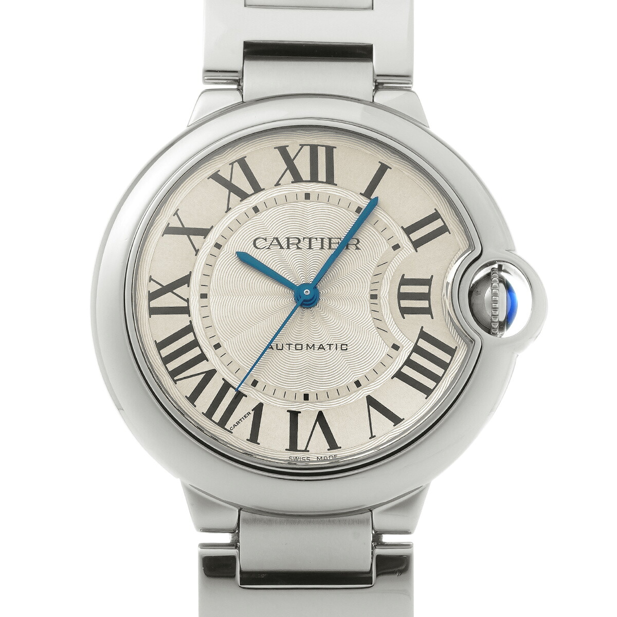 カルティエ CARTIER バロンブルー ドゥ カルティエ 36mm W6920046 シルバー ユニセックス 腕時計 カルティエ 時計 高級腕時計 ブランド 【ローン48回払い無金利】【中古】｜ウォッチニアン ブランド品専門店
