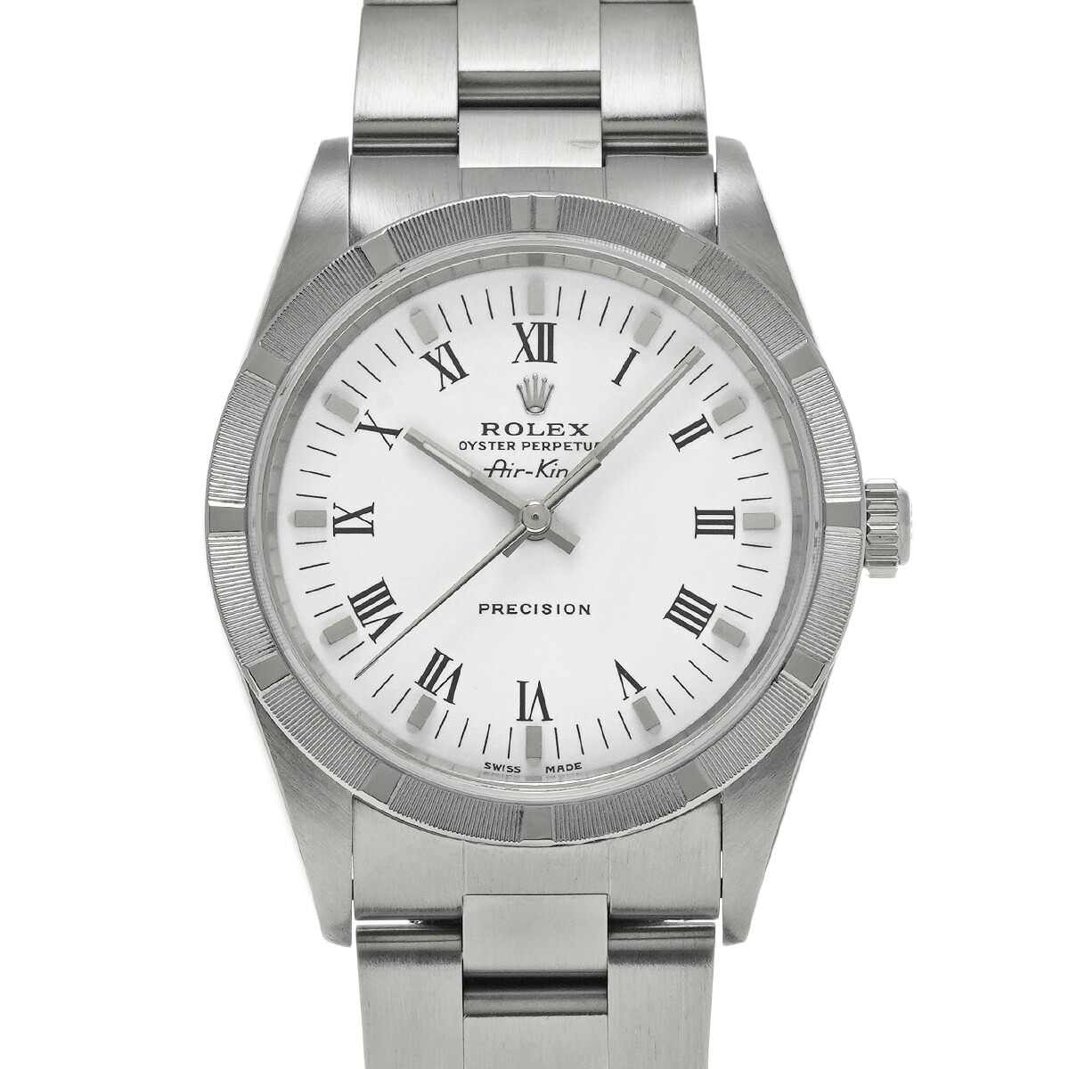 ロレックス ROLEX エアキング 14010 P番(2000年頃製造) ホワイト メンズ 腕時計 ロレックス 時計 高級腕時計 ブランド 【ローン48回払い無金利】【中古】｜ウォッチニアン ブランド品専門店 336,060円
