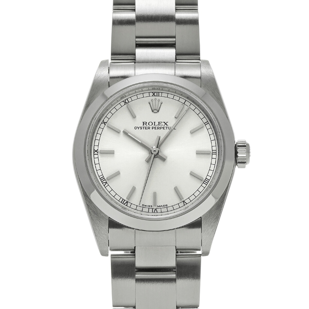 ロレックス ROLEX オイスターパーペチュアル 77080 A番(1999年頃製造) シルバー ユニセックス 腕時計 ロレックス 時計 高級腕時計 ブランド 【ローン48回払い無金利】【中古】｜ウォッチニアン ブランド品専門店