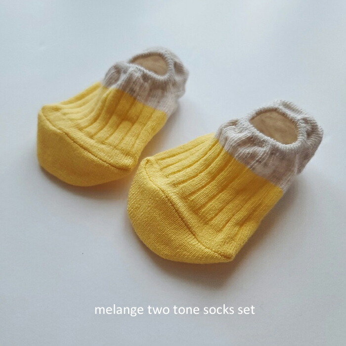 市場 BABY 夏 15cm スニーカーソックス two 17cm dm 14cm tone 4足組 13cm melange KIDS 16cm  12cm socks set 靴下 カバーソックス