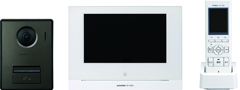 アイホン WP-24A/B テレビドアホンワイヤレスセット（2:4タイプ）【WP24AB】
