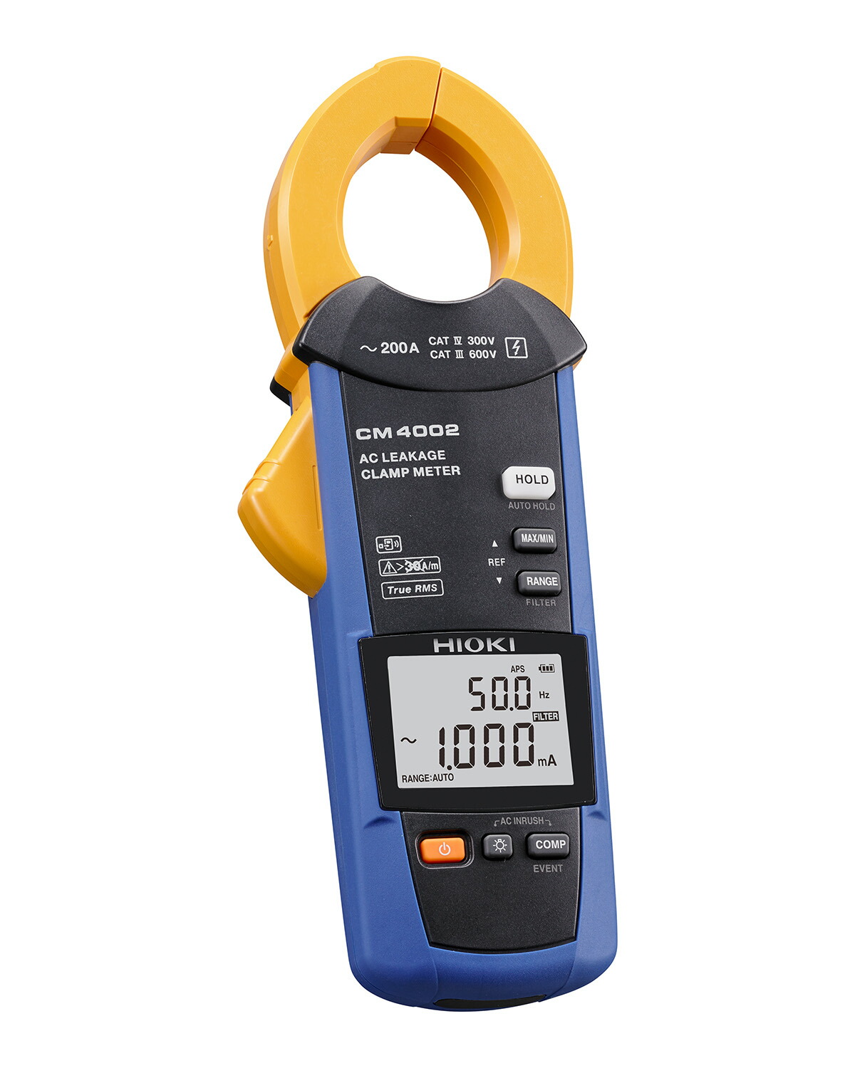 日置電機 コマーシャル4002 ACリーククランプメータ ＜嘱する品＞ 持ちはこぶ用入れもの C0203 ×1, 取りまわし言いあらわす書 ×1, 当て嵌める上の忠告の言葉 ×1, 単3塩基蓄電池 (LR6) ×2 HIOKI