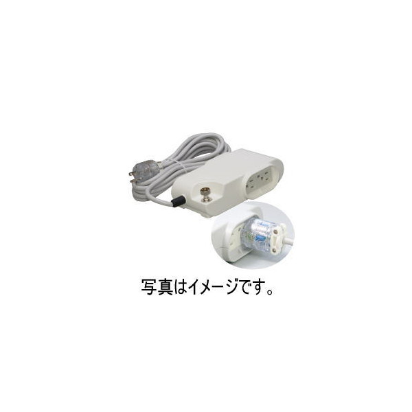 明工社 MR7360TD3 病院用接地タップKタイプ　白 VCT ケーブル3m ランプ付 医用接地プラグ付