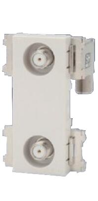 楽天市場】【JIMBO】埋込高シールド2端子テレビ端子CSF-K77WPA(PW