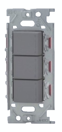 神保電器 NKRW3001-SG NKシリーズ埋込リモコンスイッチセット　個別+個別+個別（SG色）