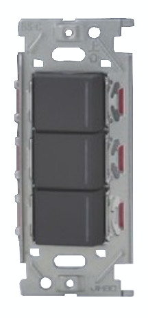 神保電器 NKW03083-SB NKシリーズ 3路ガイドランプ付・3路ガイドランプ付・4路ガイドランプ付スイッチトリプルセット （SB色）