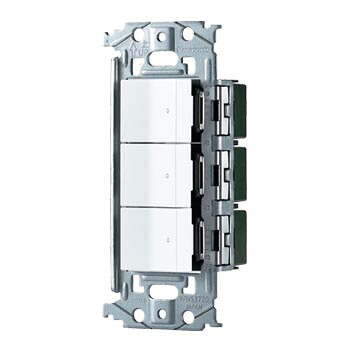 パナソニック WNSS51666W SO-STYLE 埋込取り替えっこ仕掛ける(ほたる取り替えっこE×3)(つや消し白いこと)