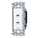 パナソニック WTL1488MW 埋込申し受ける用ＵＳＢ差し込み Type-C 2界面
