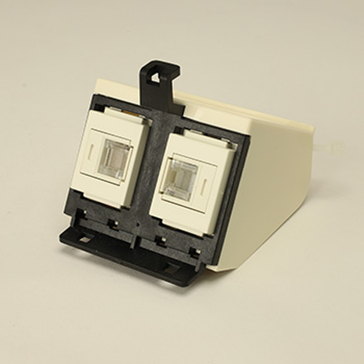 【受注品】寺田電機製作所 CEA90086A A側器具ブロック（CAT6モジュラジャック×2） TERADA
