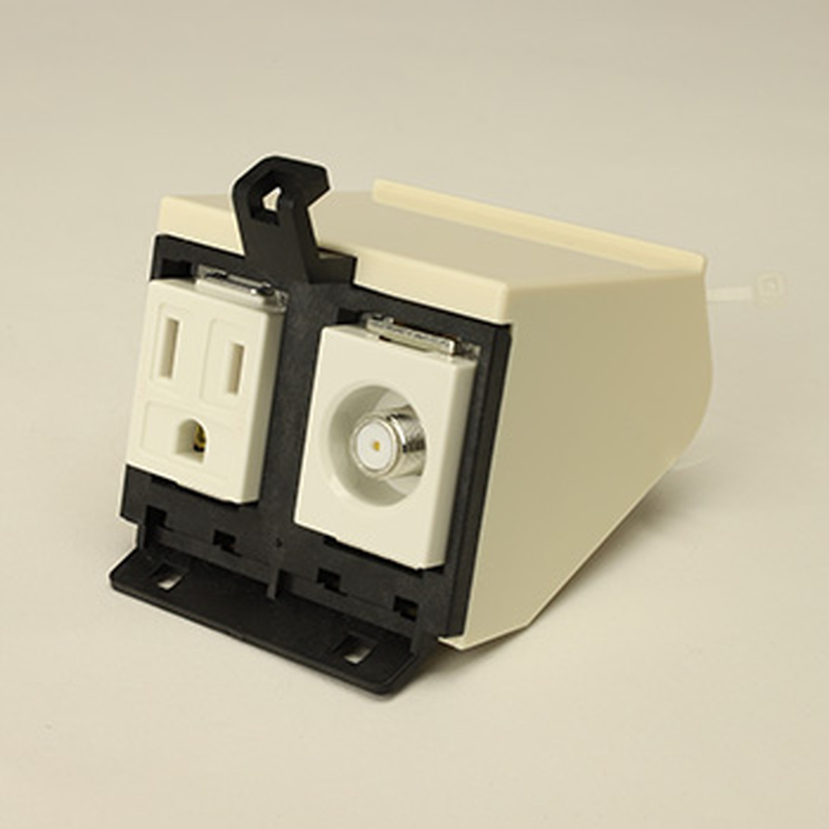 【受注品】寺田電機製造所 CEA90528A A側物の具立ちはだかる（舞い降りる2P 15A 125V×1 / TV（中継ぎ）×1） TERADA その他-電設資材-木材・建築資材・設備