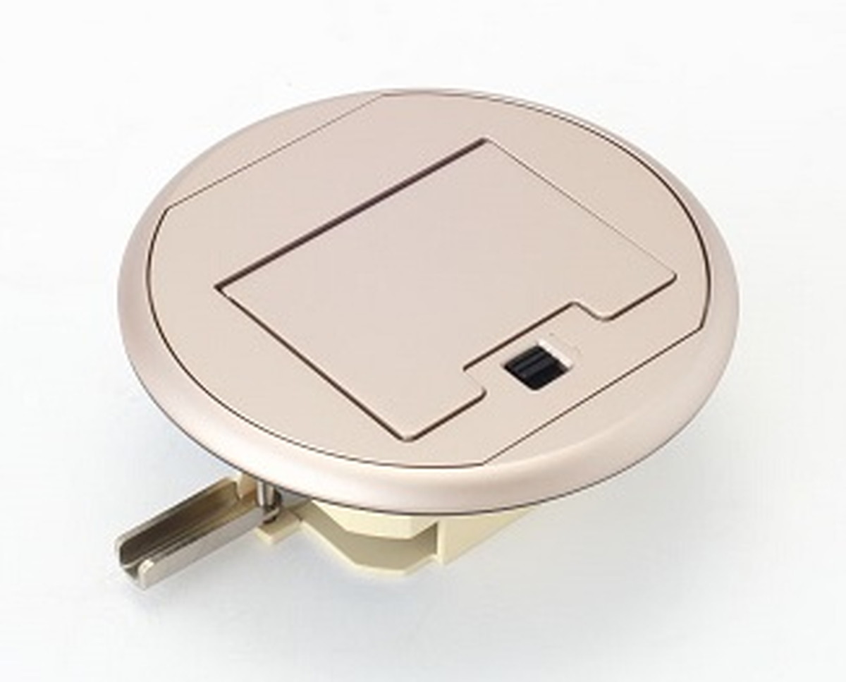 Web限定 寺田電機 Eemm0 コンセントボックス ボックス 丸型プレート シャンパンゴールド 高い素材 Collins Taduma Co Mz