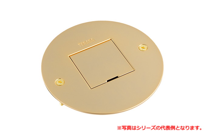 寺田電機製作所 LSF8004GD 丸型プレート+器具(接地2P15A125V 抜止×1)(ゴールド) TERADA|IPX店