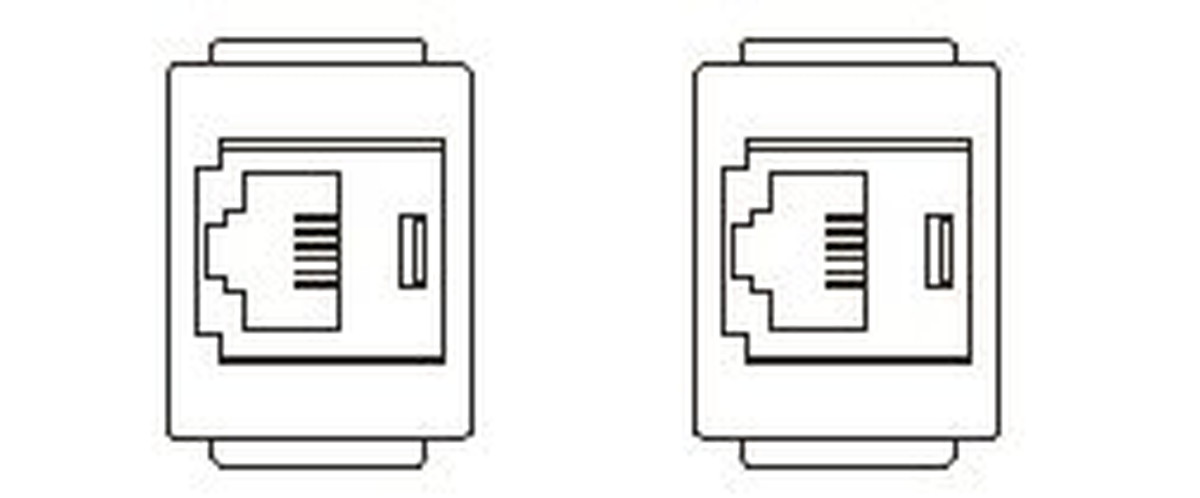 【受注品】寺田電機製作所 SBB90062 器具ブロック（6極6芯モジュラジャック×2） TERADA