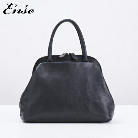 Ense(アンサ)【送料無料】gamaguchi bag S black/ブラックガマグチバッグS|iraka-イラカ-