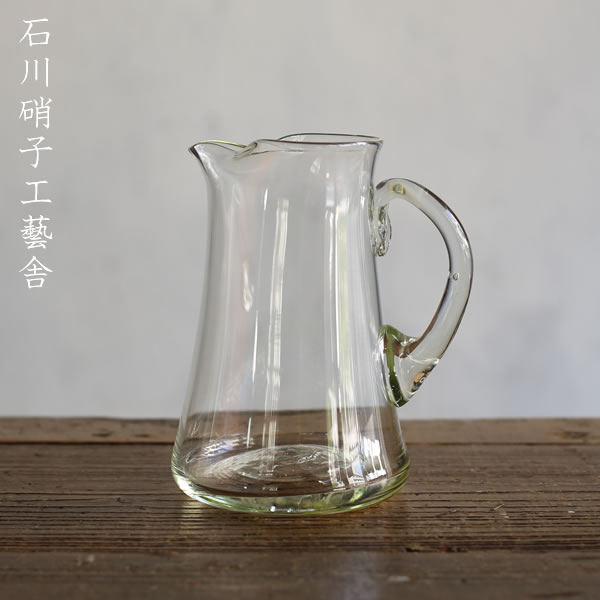 楽天市場】石川昌浩 吹きガラス 広口水差し（中）ピッチャー