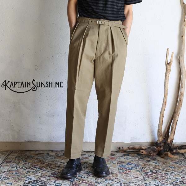 楽天市場 40 Offセールsale 21ss Kaptain Sunshine Gurkha Trousers Armee Light Olive グルカトラウザーズ アーミー ライトオリーブ キャプテンサンシャイン メンズ グルカパンツ 日本製 送料無料 定価35 0円 税込 Iraka イラカ