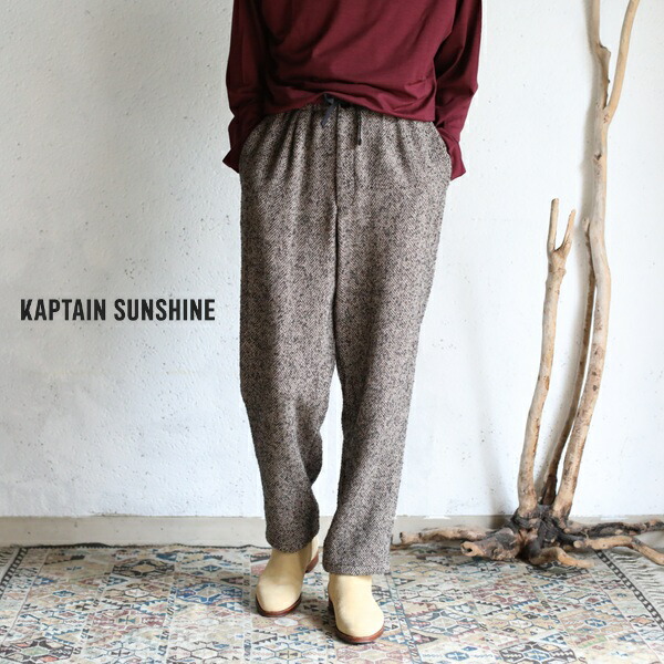 楽天市場】【Kaptain Sunshine】 Wide Easy Pants GARMENT DYED WATER