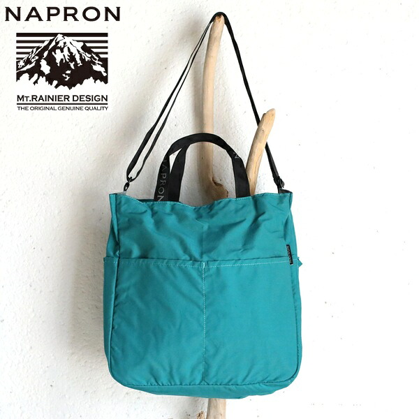 NAPRON(ナプロン) MT.RAINIER DESIGN 別注 ACCESS PACK PLUS TURQUOISE マウントレーニア別注アクセスパックプラス ターコイズ 2WAYトートバッグ NP-BG53｜iraka-イラカ-