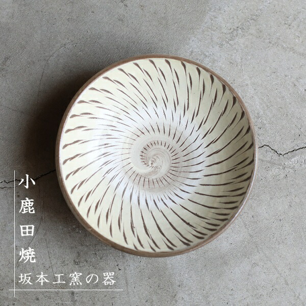 坂本工窯の小鹿田焼5寸皿・1