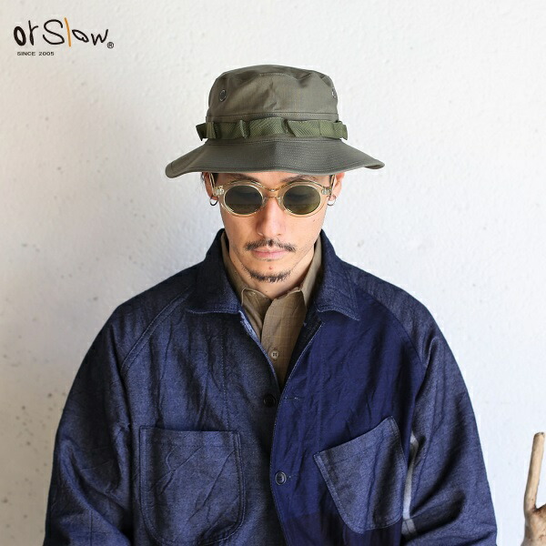 楽天市場】【orslow】 UNISEX US NAVY HAT Herringbone Twill GREEN