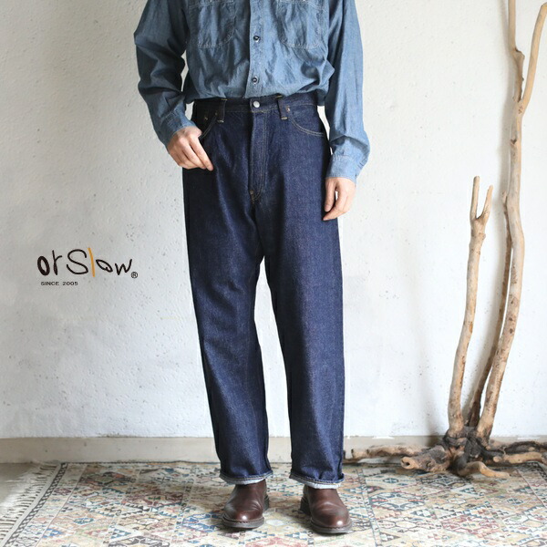楽天市場】【orslow】 DENIM 30'S OVER ALL One Wash 9oz(オンス