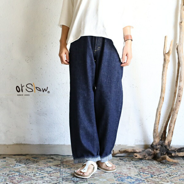 【夏デニム】orslow Two Tuck ツータックデニム Lサイズ imgrc0113153766.jpg