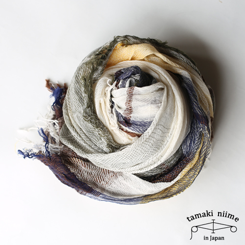 楽天市場】tamaki niime 玉木新雌 roots shawl cotton big 111/ ルーツ