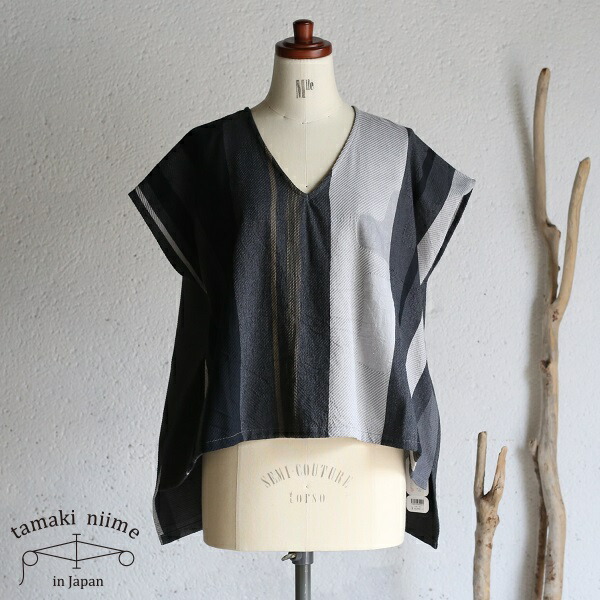 楽天市場 Tamaki Niime タマキ ニイメ 玉木新雌 Only One Fuwa T Short Cotton 100 Fts04 オンリーワン フワt ショート Vネック コットン 送料無料 Tamakiniime Iraka イラカ