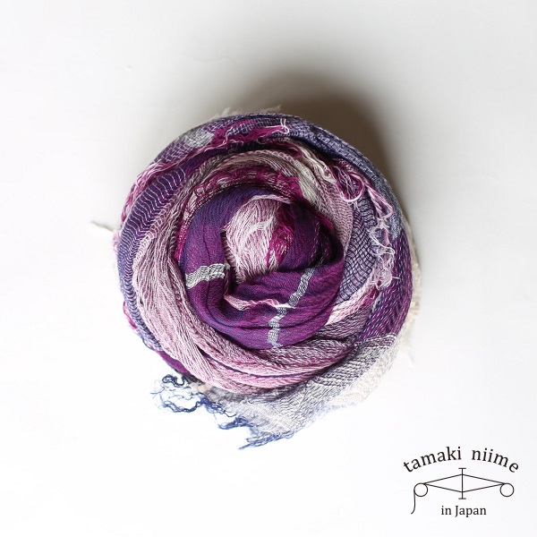 tamaki niime roots shawl BIG 紫とピンク 楽天市場】tamaki niime 玉木新雌 roots shawl SMALL wool70