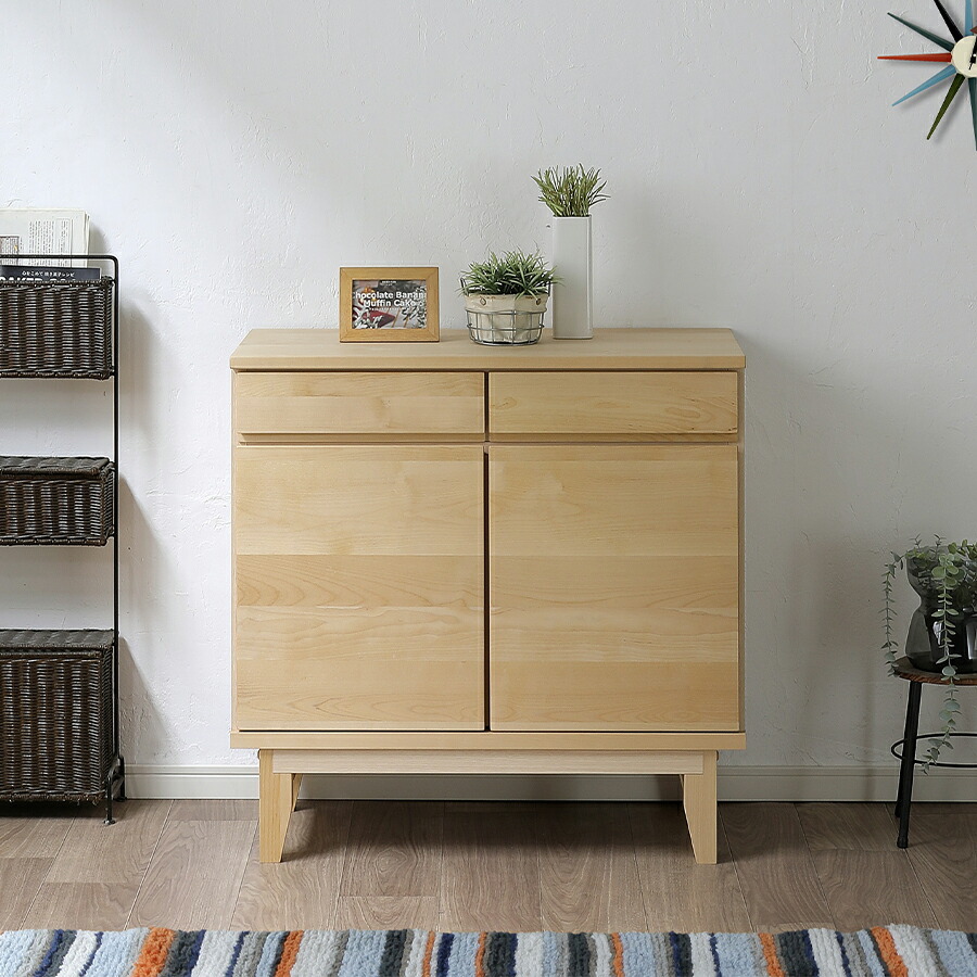 キャビネット サイドボード 3段ナチュラル コンパクト k-oks-0047.jpg