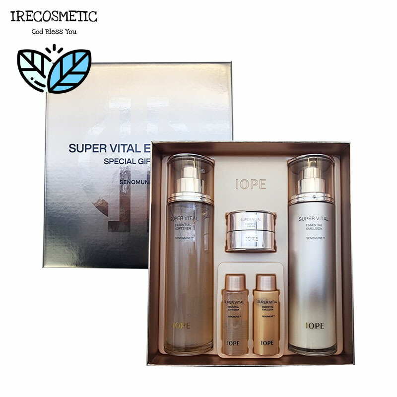 ＼アイオペ／スーパーバイタルエッセンシャル2種セット 【ソフナー150ml+エマルジョン150ml】 / 化粧水 / 乳液 / クリーム / 韓国コスメ / 保湿 / エイジングケア / スキンケア / 敏感肌 /IOPE/SUPER VITAL ESSENCIAL GIFT SET