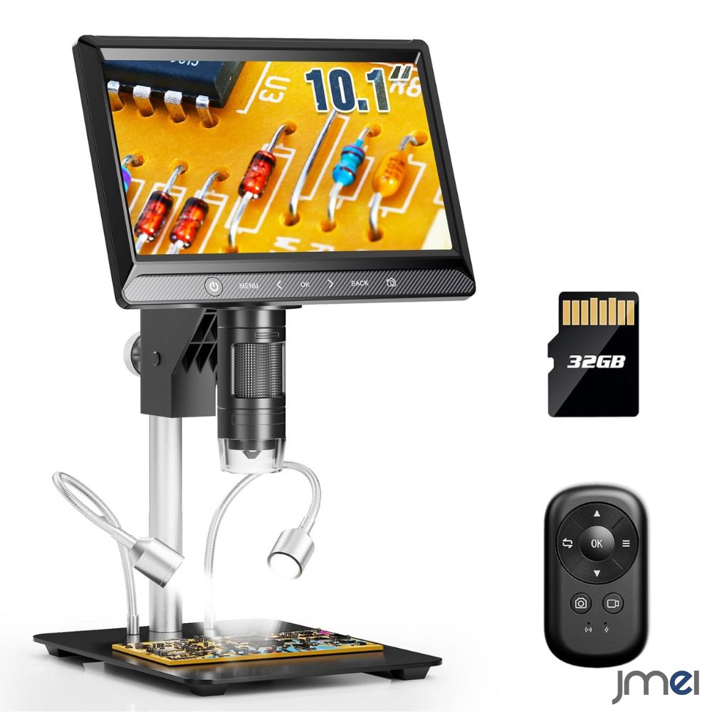 ハンデマイクロスコープ デジタルマイクロスコープ 10.1in液晶大画面 1300倍取りひろげる 陰電子マイクロスコープ 触れ合う 1200万絵素 1080P映画化 32GB歌留多属する 遠隔操作付き添い人 調光能力のある傍えともし火 マイコン繋ぎ合わせる相応う 電気回路基板取りつくろう 溶接 鋳貨把捉 毛の荒物見ること マイクロ領域マイコン繋ぎ合わせる能力のある