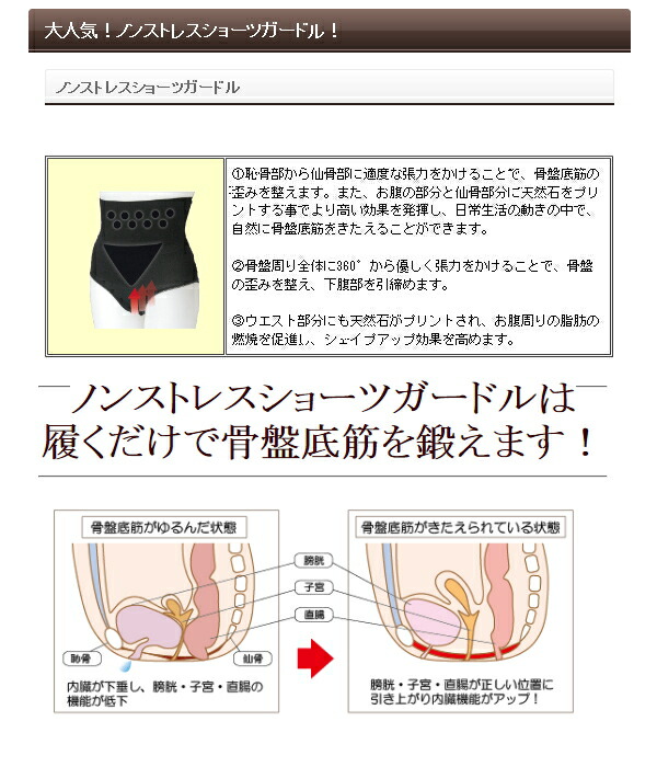 【楽天市場】【骨盤底筋活性】メーカー在庫限りで終了。売り切れの際はご容赦ください。Re・aesfou＜リエスファ＞ノンストレスショーツガードル