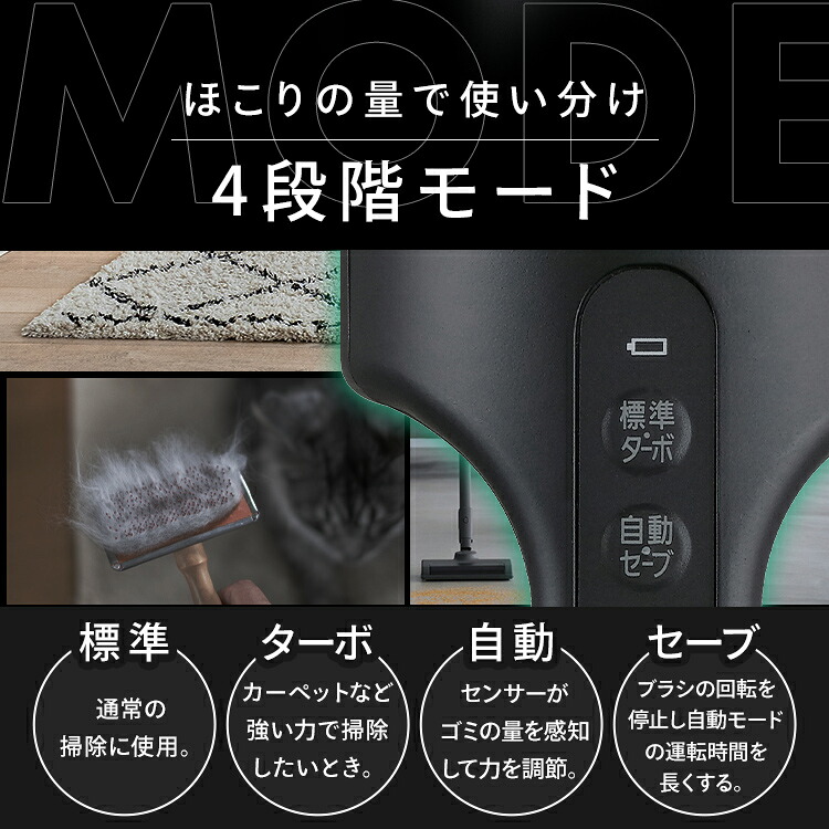 【公式限定2年保証】掃除機 コードレス 紙パック式 アイリスオーヤマ スティッククリーナー コードレス掃除機 スティック掃除機 軽量 ハイパワー ほこり感知センサー 紙パック2.5年分付 SBD-200PN-B * [安心延長保証対象]