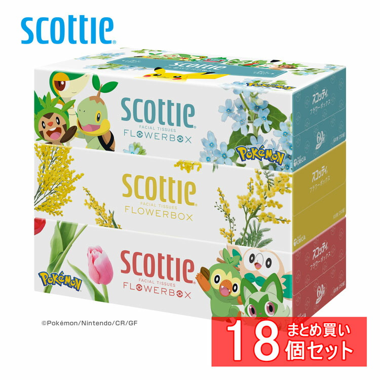 ポケモン ティッシュ箱 3箱セット ティッシュペーパー スコッティ ティシュー 250組（3箱入