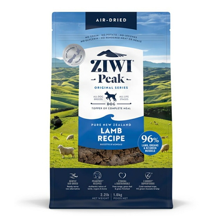 [ｴﾝﾄﾘｰでﾎﾟｲﾝﾄ最大10倍/ｽﾀﾝﾌﾟﾗﾘｰ]犬用 ドッグフード Ziwi エアドライ・ドッグフード ラム 1kg