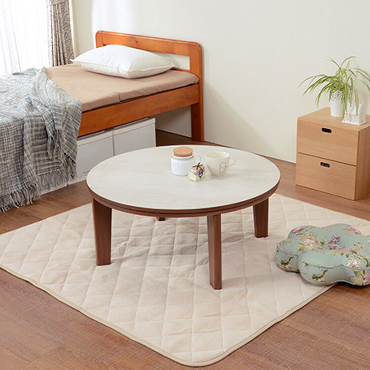 楽天市場】カジュアルコタツ ｱﾍﾞﾙSE80丸BRこたつテーブル リビング