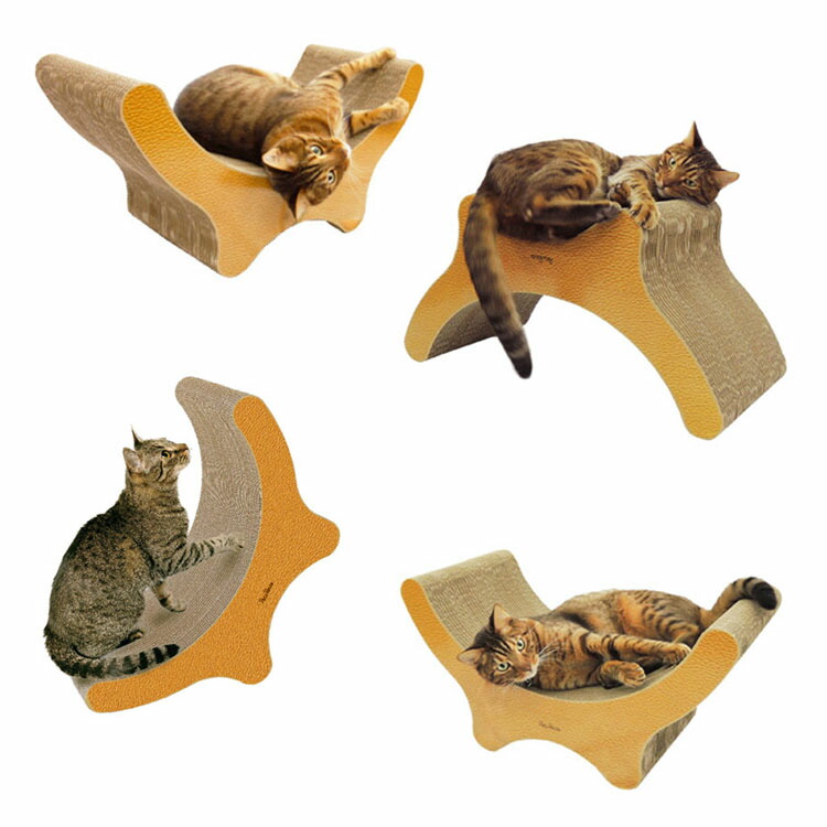 楽天市場 にゃんこのカウチ 爪とぎベッド 送料無料 猫用 キャット ネコ 爪研ぎ ツメとぎ つめとぎ カーブ型 動物用 ペッツルート Tc アイリスプラザ 楽天市場店