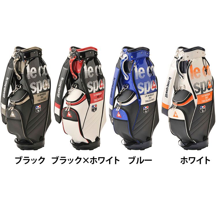 人気ブランドを パンチングエナメルキャディバッグ ss Qqbpjj05 キャディバッグ キャディーバッグ ゴルフバッグ ゴルフ バッグ メンズ 9 5型 47インチ対応 自立型 大口径 年モデル ルコックスポーツ ルコック デサント ルコックゴルフ D 新品 Printmania