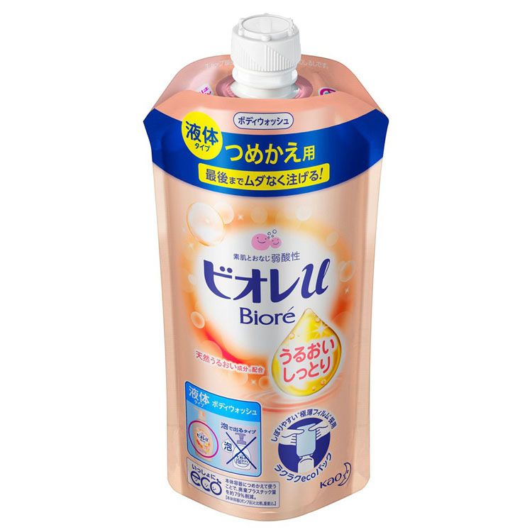 楽天市場】☆P10倍！1日5H限定19時～☆ビオレu うるおいしっとり つめかえ用 340ml ボディウォッシュ ボディソープ ボディシャンプー  弱酸性 液体タイプ 詰め替え 詰替え つめかえ 日本製 フローラル Biore ビオレu ビオレ 花王 KAO 花王株式会社 【D】：アイリスプラザ  ...