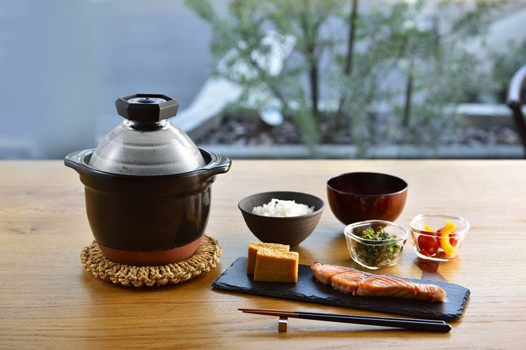 楽天市場 P5倍 21日9時59分迄 フタがガラスのご飯釜1 2合 ブラック Gnr 150 B 送料無料 Hario ハリオ ご飯釜 土鍋 炊飯器 ハリオ D アイリスプラザ 楽天市場店