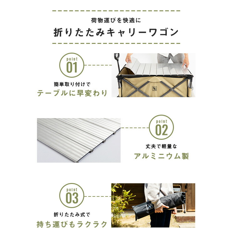 折りたたみキャリーワゴン用テーブルWGTB-48折りたたみキャリーワゴン用キャリーワゴン用アルミテーブルテーブル簡単取付キャリーワゴンアウトドアワゴンワゴンアウトドアキャンプバーベキューフェスBTW-150【D】
