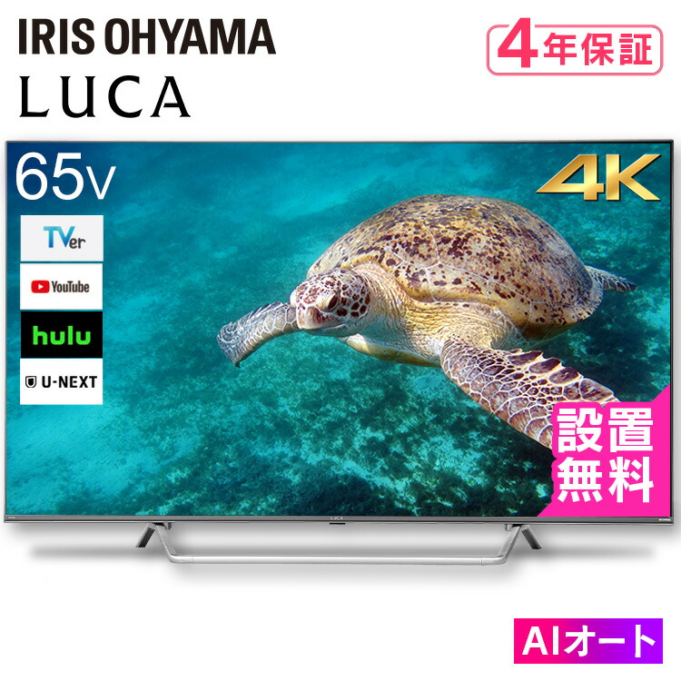 楽天市場】[400円OFFクーポン][安心延長保証]テレビ 55インチ 4K 液晶テレビ 55V型 音 55XQDA20 ブラック アイリスオーヤマ  送料無料 55型 TV Wチューナー 地デジ BS CS 簡単操作 音声検索 AIオート機能 高画質 高音質 QLED : アイリスプラザ 楽天市場店