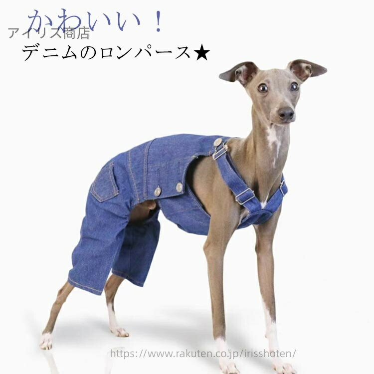 楽天市場】服 イタリアン 犬服 ロンパース デニムスーツ イタグレ