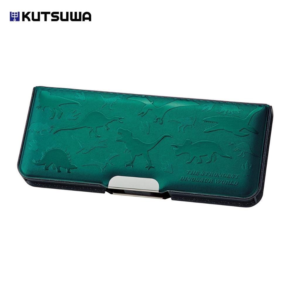 yuupapa 5点　ティン缶　小物入れ　グリーン　ブラック リボン ch206gr.jpg