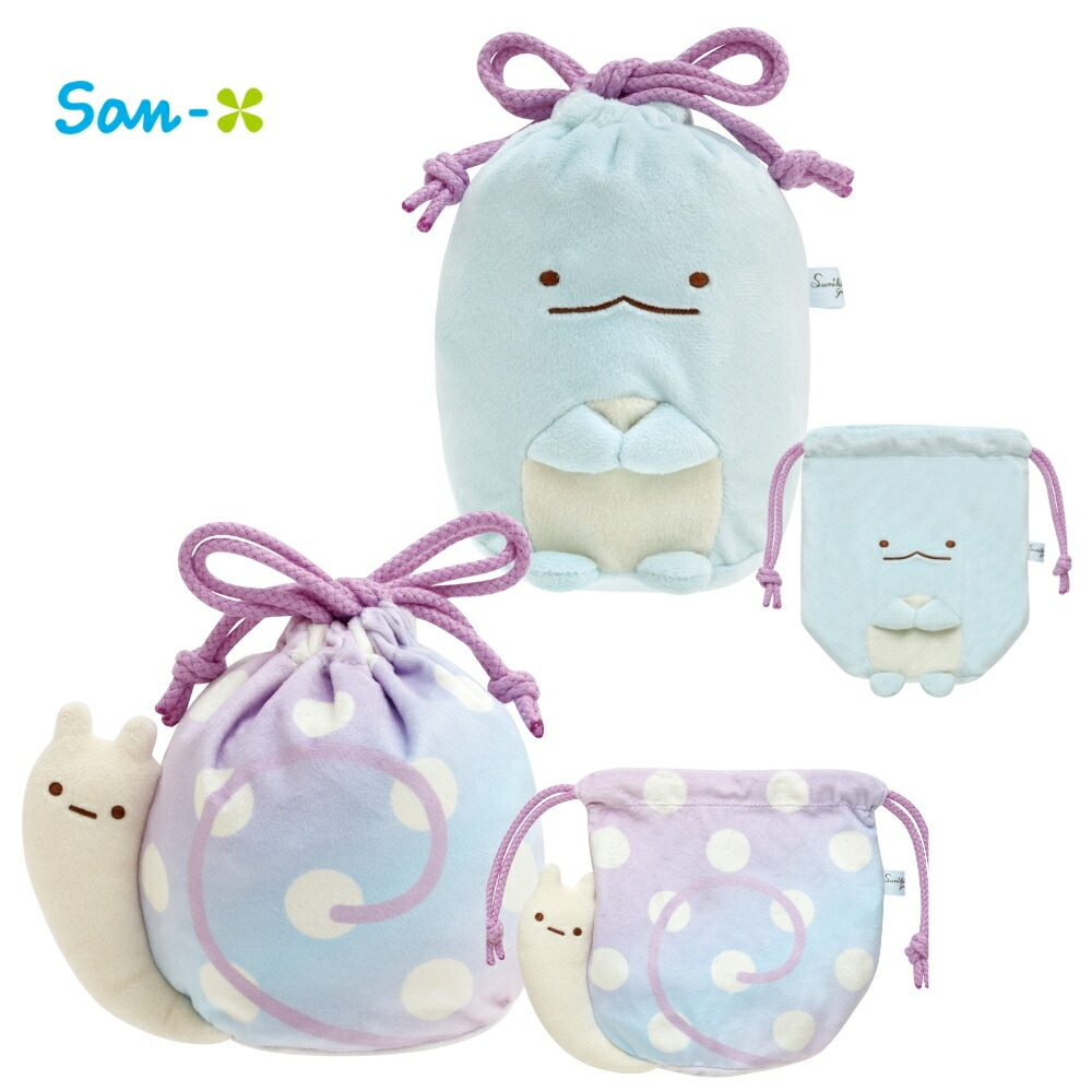 すみっコぐらし　ぬいぐるみ巾着　ブランケット　ぬいぐるみ　まとめ売り 新品未使用品】すみっコぐらし マスコット巾着付きブランケット