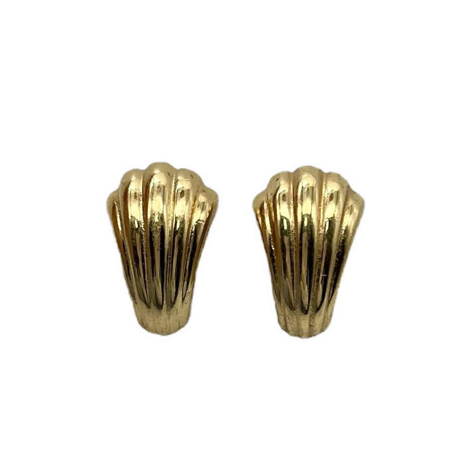 【中古】Christian Dior クリスチャンディオール イヤリング ヴィンテージ シェル