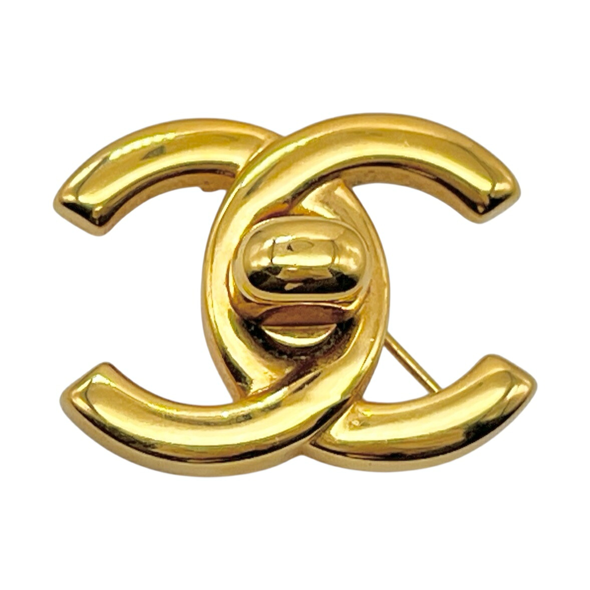 【中古】CHANEL シャネル シャネル ブローチ　ターンロック ココマーク ブローチ ゴールド ユニセックス ヴィンテージ
